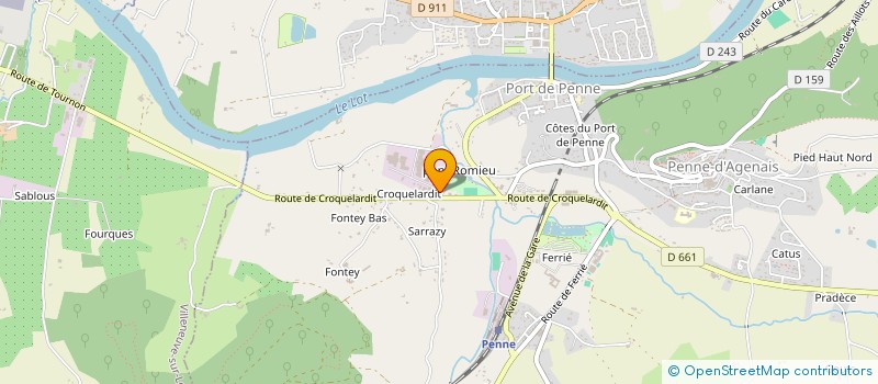 localisation de l'entreprise MONSIEUR ETIENNE BISWANG  PENNE-D'AGENAIS