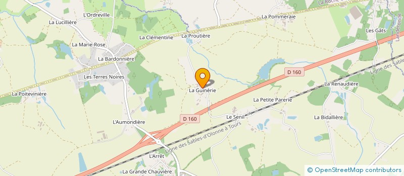 localisation de l'entreprise MONSIEUR ETIENNE BONNEAU à SAINTE-FLAIVE-DES-LOUPS