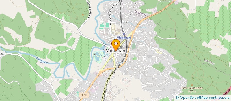 localisation de l'entreprise MONSIEUR ETIENNE BONNOME  VIDAUBAN