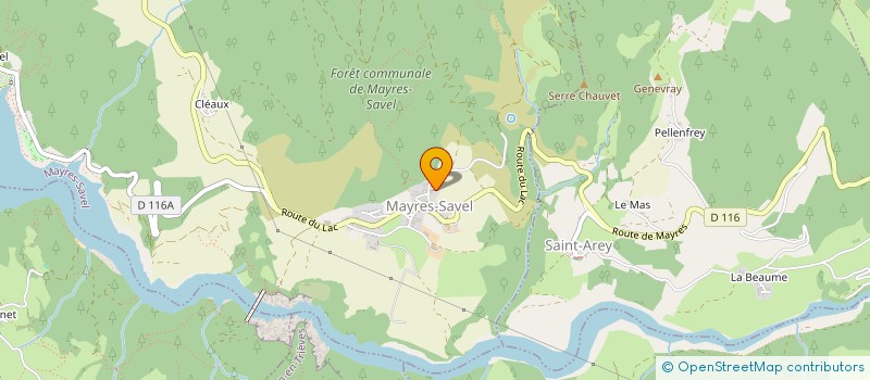 localisation de l'entreprise MONSIEUR ETIENNE BORGHI  MAYRES-SAVEL