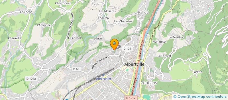localisation de l'entreprise MONSIEUR ETIENNE BORY à ALBERTVILLE