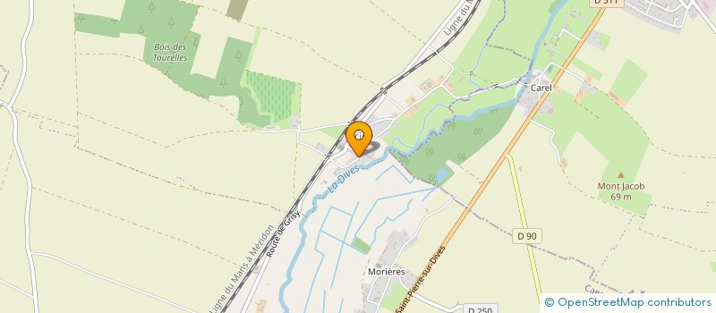 localisation de l'entreprise MONSIEUR ETIENNE BOSSUYT  BERNIERES-D'AILLY