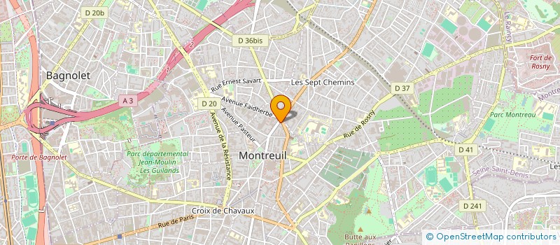localisation de l'entreprise MONSIEUR ETIENNE BOUCHARLAT à MONTREUIL