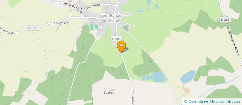 localisation de l'entreprise MONSIEUR ETIENNE BOUDEAU  SAINT-PARIZE-LE-CHATEL