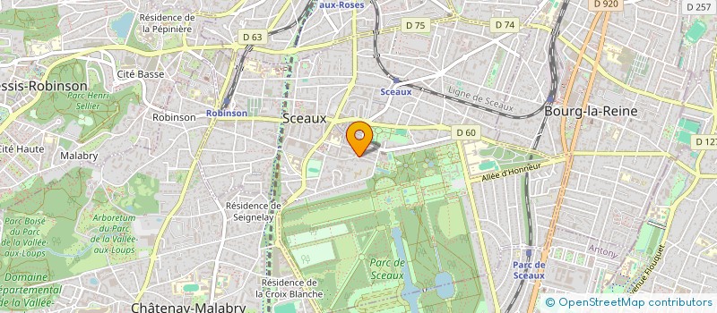 localisation de l'entreprise MONSIEUR ETIENNE BOURBIE à SCEAUX