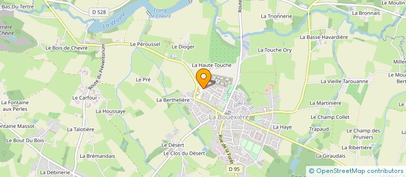 localisation de l'entreprise MONSIEUR ETIENNE BOURGES  LA BOUEXIERE