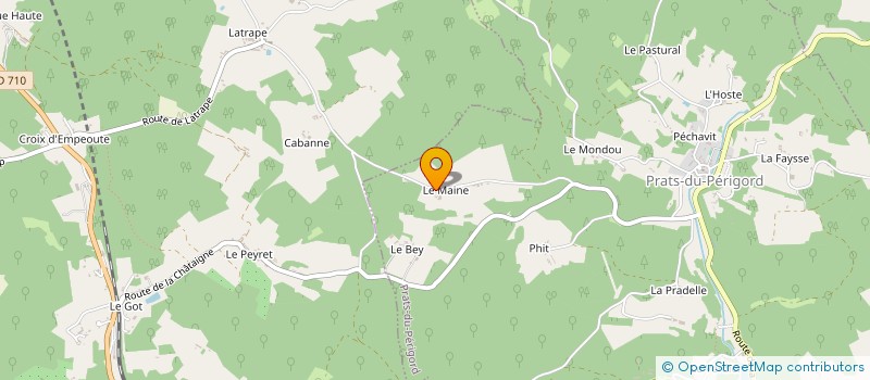 localisation de l'entreprise MONSIEUR ETIENNE BOUTIN à PRATS-DU-PERIGORD