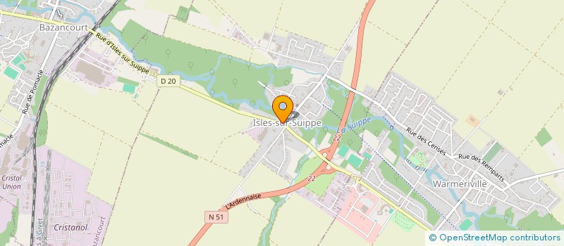 localisation de l'entreprise MONSIEUR ETIENNE BRISCOT  ISLES-SUR-SUIPPE