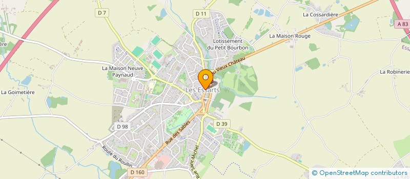 localisation de l'entreprise MONSIEUR ETIENNE BROSSARD  ESSARTS-EN-BOCAGE