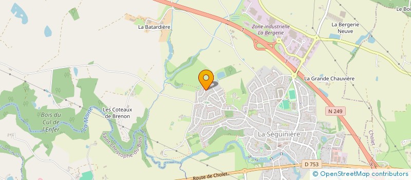 localisation de l'entreprise MONSIEUR ETIENNE BROSSELIER  LA SEGUINIERE