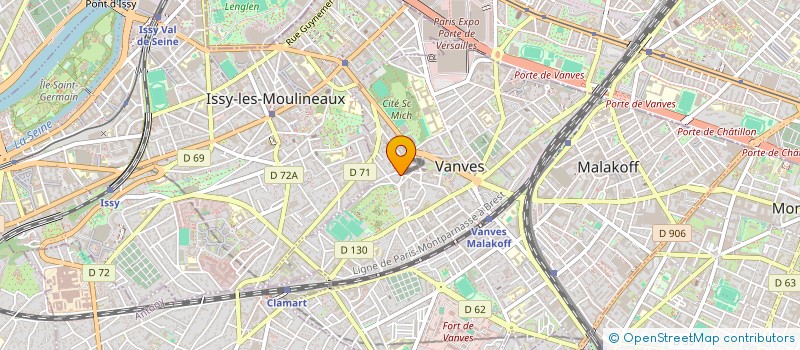 localisation de l'entreprise MONSIEUR ETIENNE BROUARD  VANVES