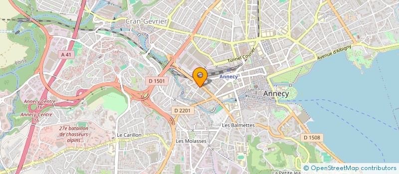 localisation de l'entreprise MONSIEUR ETIENNE BUDILLON à ANNECY