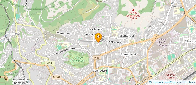 localisation de l'entreprise MONSIEUR ETIENNE BUFFIERES  CLERMONT-FERRAND