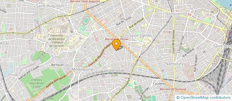 localisation de l'entreprise MONSIEUR ETIENNE BUSSIERE  TALENCE