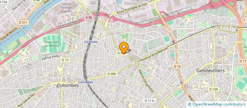 localisation de l'entreprise MONSIEUR ETIENNE CALLEAU  COLOMBES