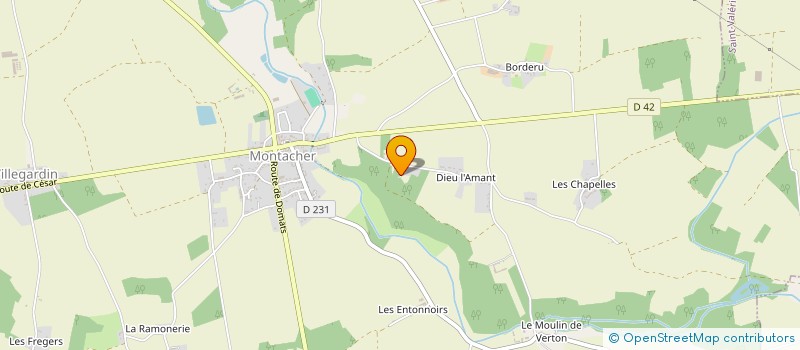 localisation de l'entreprise MONSIEUR ETIENNE CARNELET  MONTACHER-VILLEGARDIN
