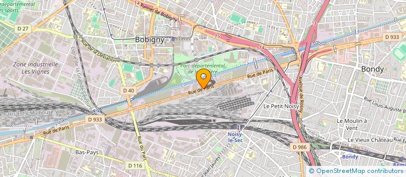 localisation de l'entreprise MONSIEUR ETIENNE CHAMBAUD à BOBIGNY