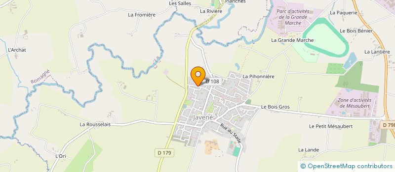 localisation de l'entreprise MONSIEUR ETIENNE CHAPERON  JAVENE