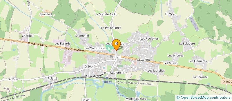 localisation de l'entreprise MONSIEUR ETIENNE CHARNAY  POLLIAT