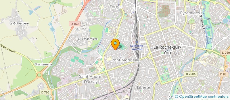 localisation de l'entreprise MONSIEUR ETIENNE CHAUVIERE à LA ROCHE-SUR-YON