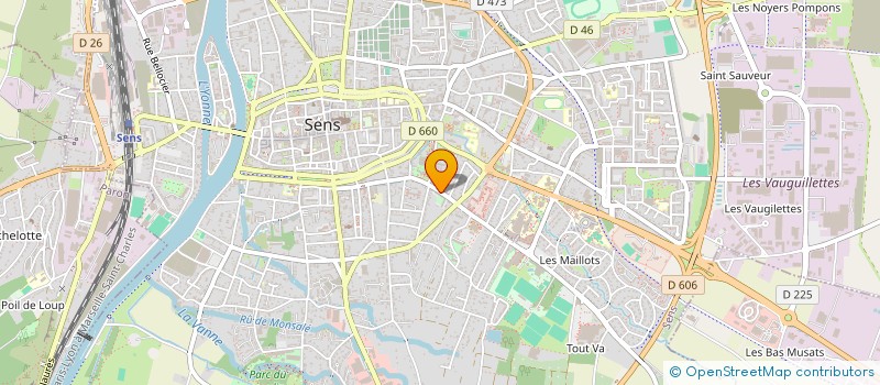 localisation de l'entreprise MONSIEUR ETIENNE CHAUVIN  SENS