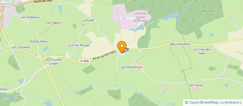localisation de l'entreprise MONSIEUR ETIENNE CHEVALIER à LE DONJON