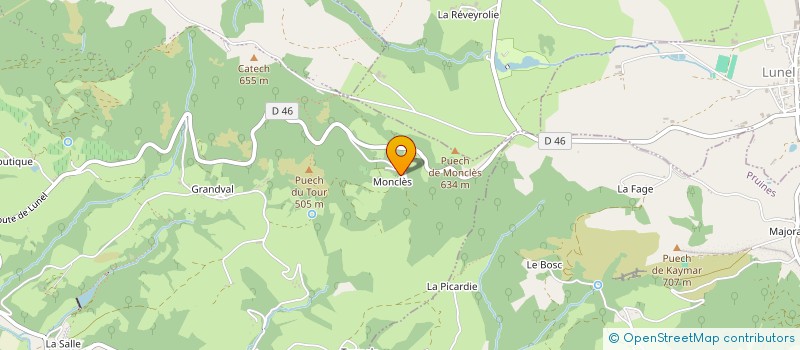 localisation de l'entreprise MONSIEUR ETIENNE COUCOUREUX à CONQUES-EN-ROUERGUE