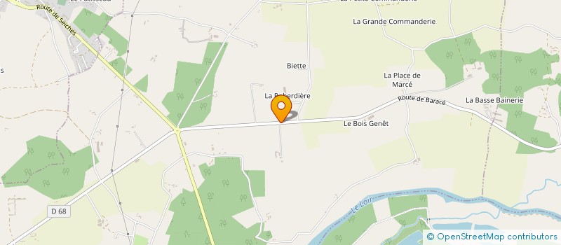 localisation de l'entreprise MONSIEUR ETIENNE D ANDIGNE DE BEAUREGARD à VAL D'ERDRE-AUXENCE