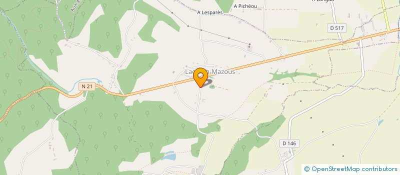 localisation de l'entreprise MONSIEUR ETIENNE DARCOURT LEZAT  LAGUIAN-MAZOUS