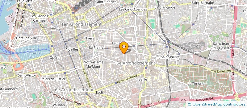 localisation de l'entreprise MONSIEUR ETIENNE DE VILLARS à MARSEILLE
