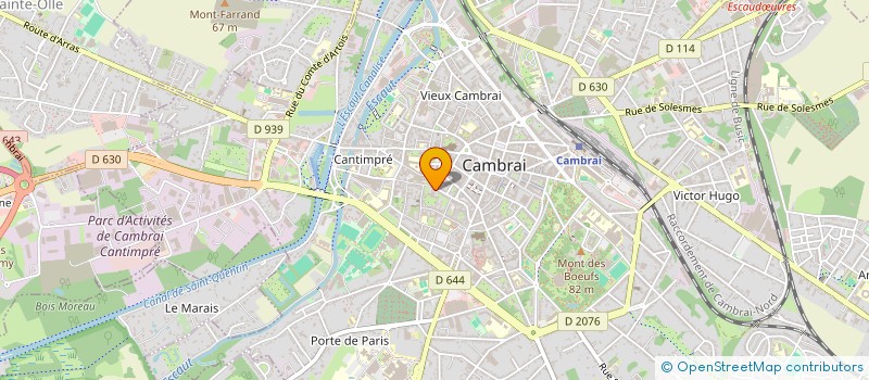 localisation de l'entreprise MONSIEUR ETIENNE DEBUIRE  CAMBRAI