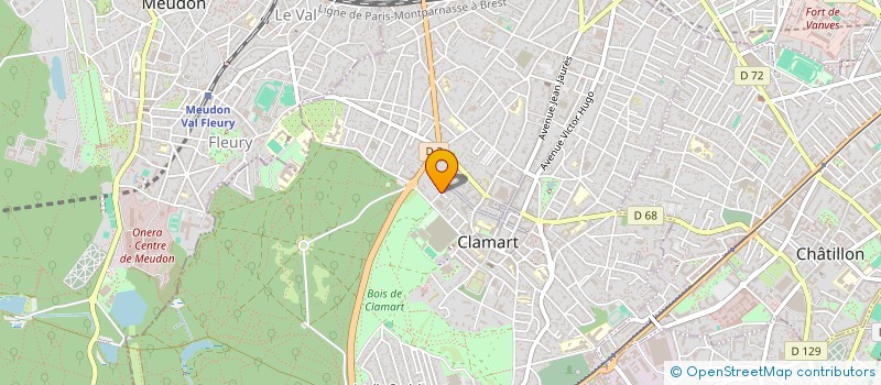 localisation de l'entreprise MONSIEUR ETIENNE DECARPENTRIES à CLAMART