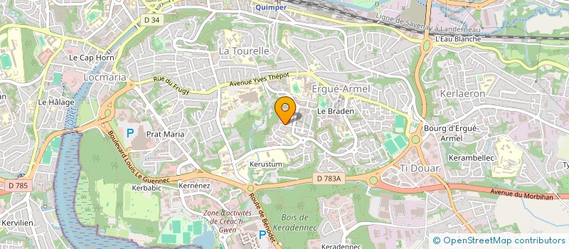 localisation de l'entreprise MONSIEUR ETIENNE DECOURCHELLE à QUIMPER