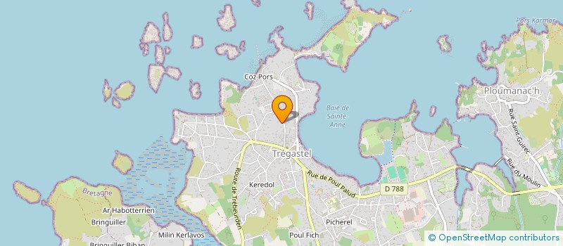 localisation de l'entreprise MONSIEUR ETIENNE DESSAGNE  TREGASTEL