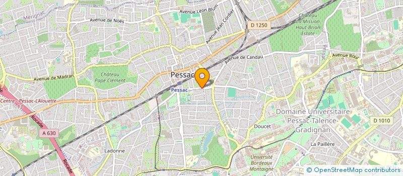 localisation de l'entreprise MONSIEUR ETIENNE DIODAT  PESSAC