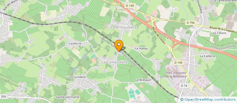 localisation de l'entreprise MONSIEUR ETIENNE DOUILLARD  LA HAIE-FOUASSIERE