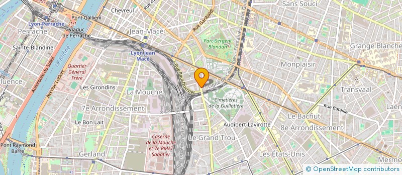 localisation de l'entreprise MONSIEUR ETIENNE DOUILLET  LYON
