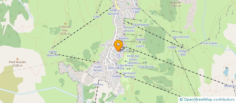 localisation de l'entreprise MONSIEUR ETIENNE DRUMAIN  LES DEUX ALPES