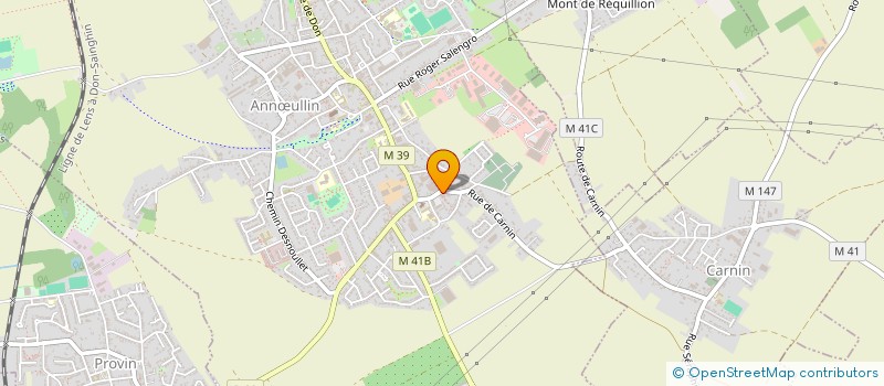 localisation de l'entreprise MONSIEUR ETIENNE DUBAR à ANNŒULLIN