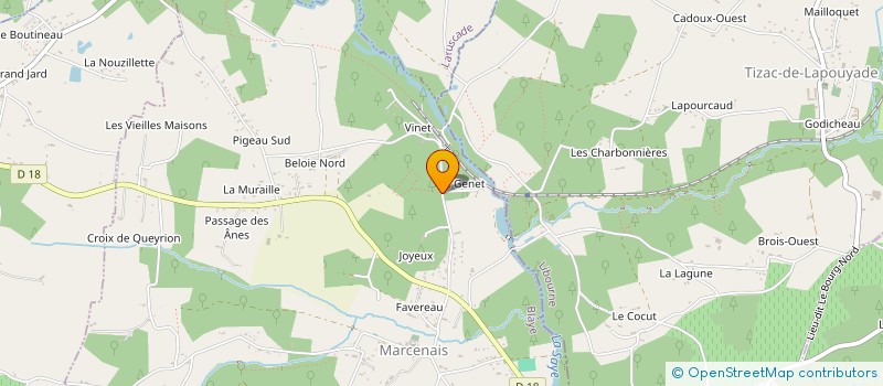 localisation de l'entreprise MONSIEUR ETIENNE DUBUC à MARCENAIS