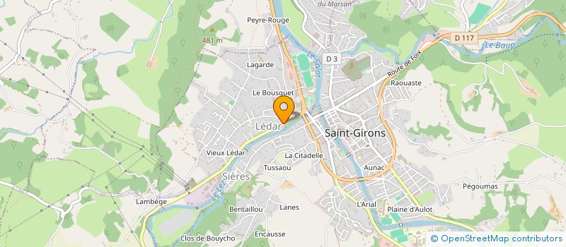 localisation de l'entreprise MONSIEUR ETIENNE DUCLOS à SAINT-GIRONS