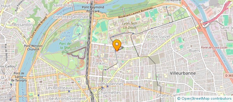 localisation de l'entreprise MONSIEUR ETIENNE DUFAYS  VILLEURBANNE