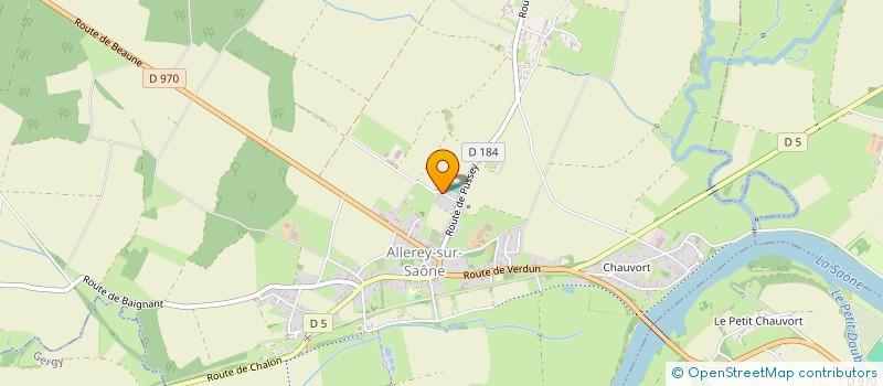 localisation de l'entreprise MONSIEUR ETIENNE DUGOIS  ALLEREY-SUR-SAONE