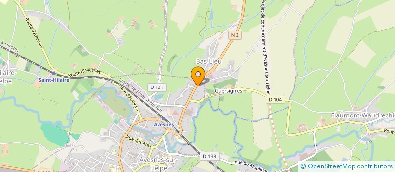 localisation de l'entreprise MONSIEUR ETIENNE EGLEM  AVESNES-SUR-HELPE