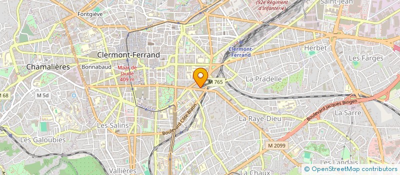 localisation de l'entreprise MONSIEUR ETIENNE FALGOUX  CLERMONT-FERRAND
