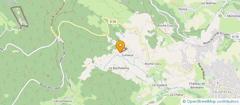 localisation de l'entreprise MONSIEUR ETIENNE FAVEEUW  VAUGNERAY