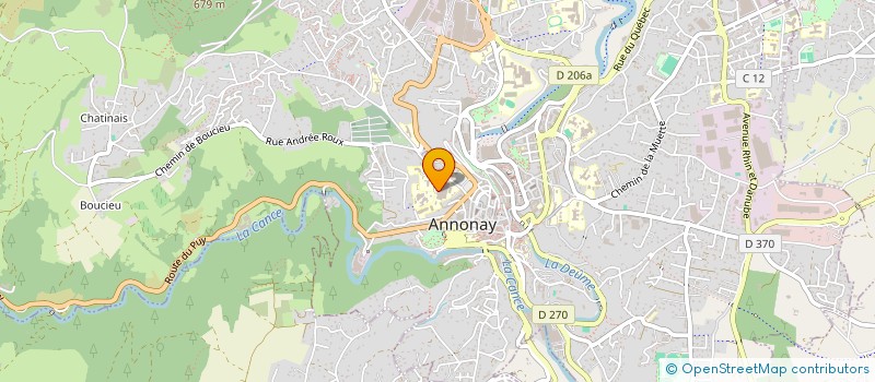 localisation de l'entreprise MONSIEUR ETIENNE FAVRE  ANNONAY