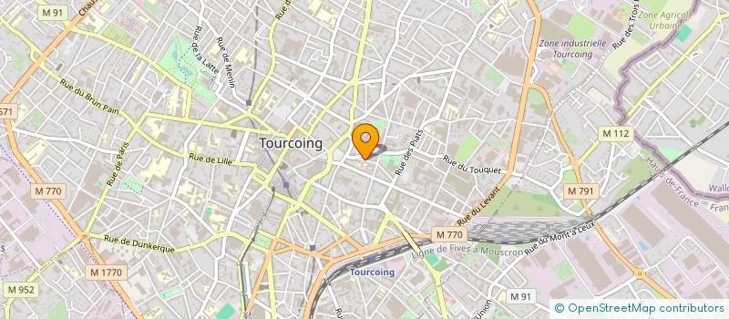 localisation de l'entreprise MONSIEUR ETIENNE FENART à TOURCOING