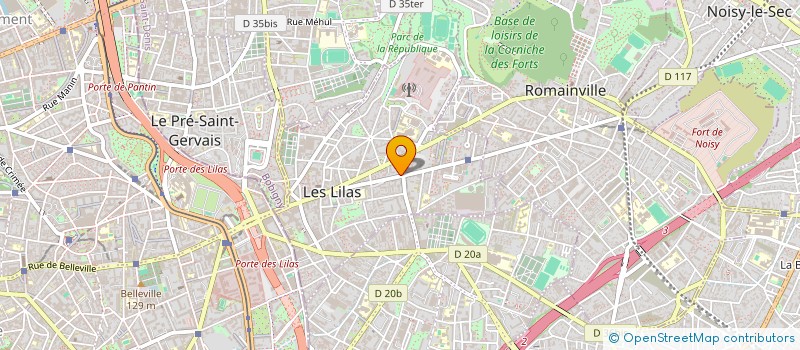 localisation de l'entreprise MONSIEUR ETIENNE FRANCOIS à LES LILAS