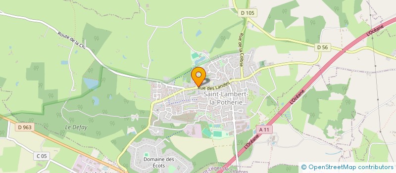 localisation de l'entreprise MONSIEUR ETIENNE GABRIEL  SAINT-LAMBERT-LA-POTHERIE